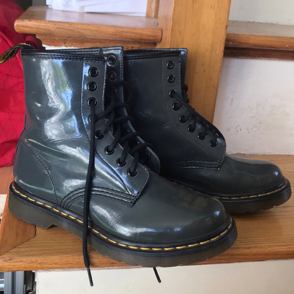 Dr. Martens, size 5. Grey color.
